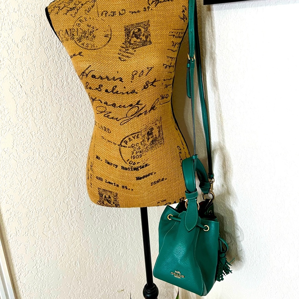 Green COACH Purse